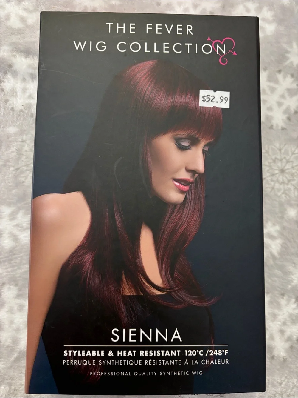 Sienna Synthetic Wig - Burgundy Red